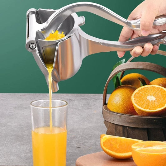 Manual Juice Squeezer, Portable Aluminum Alloy Hand Pressure Juicer,